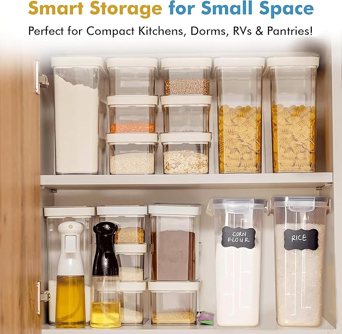 Shazo 2 Pack (2.5L / 84 Oz) Airtight Cereal Containers - Food Storage Containers - Shazo Shop