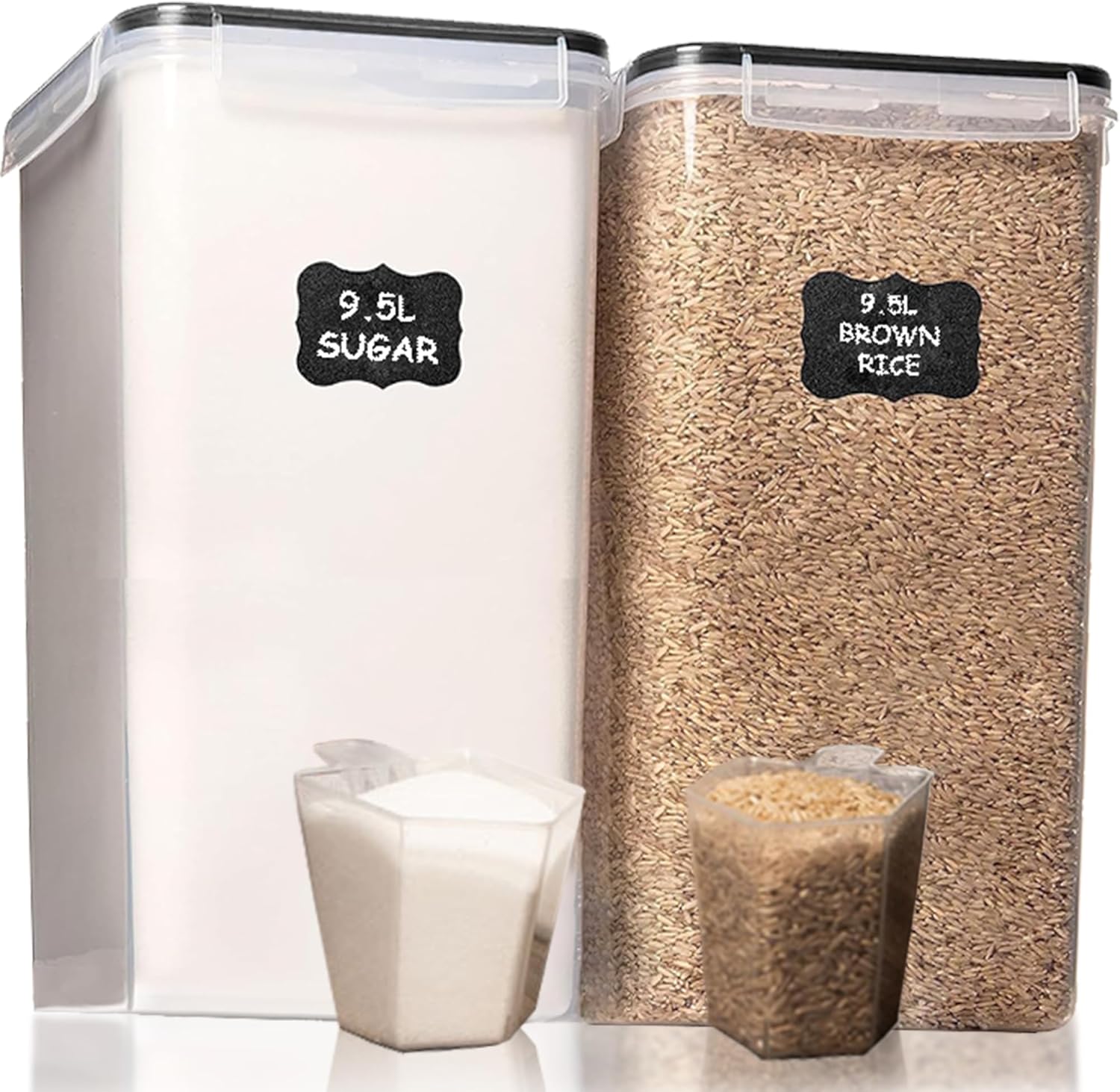 Shazo 2 PC (9.5L | 321 Oz) Extra Large Bulk - Food Storage Containers - Shazo Shop