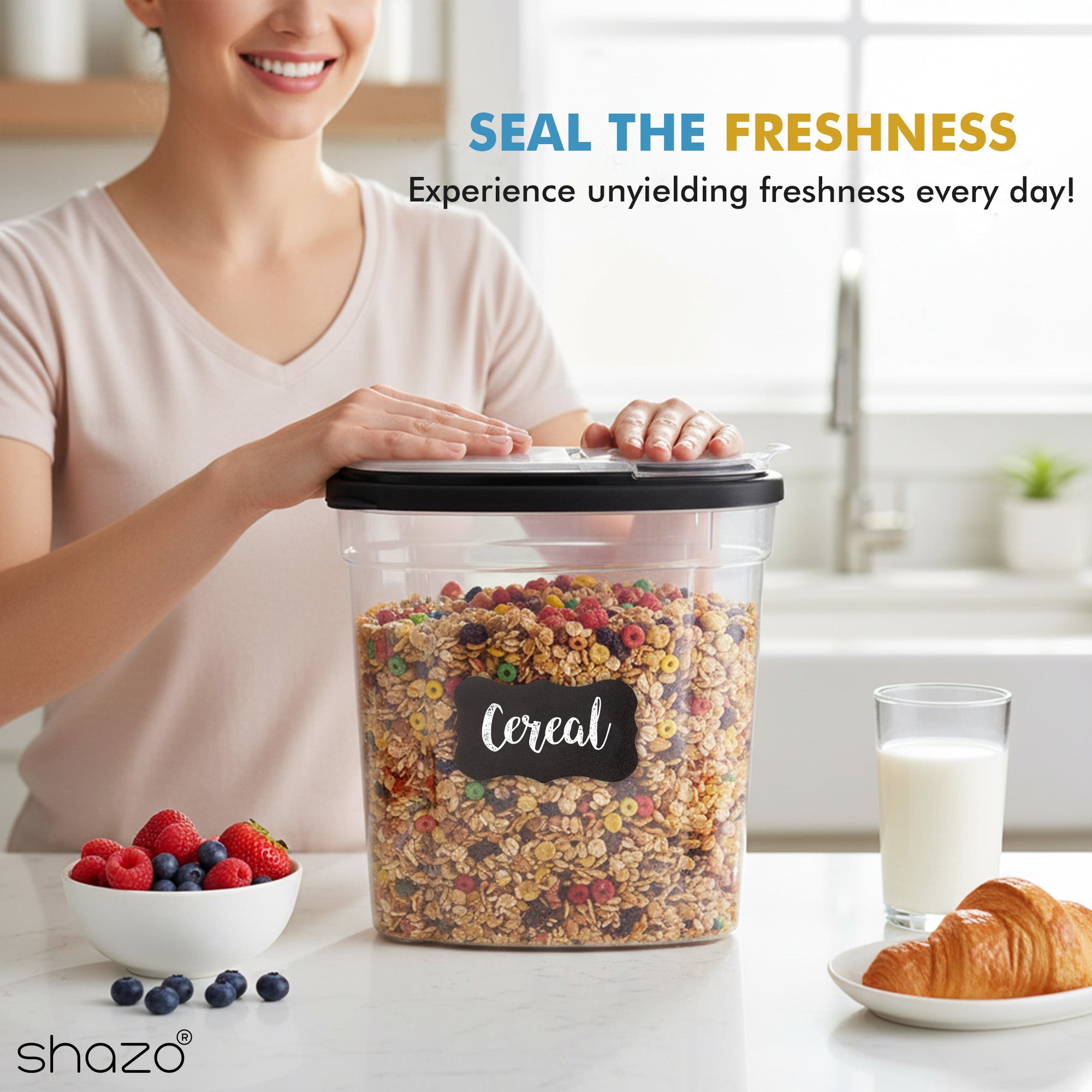 Shazo 3 PC Cereal Storage Containers Set - Shazo Shop