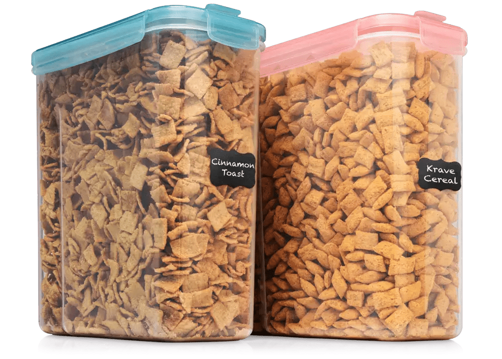 Pantry Food Containers Set of 2 Clear Lids Shazo Shop