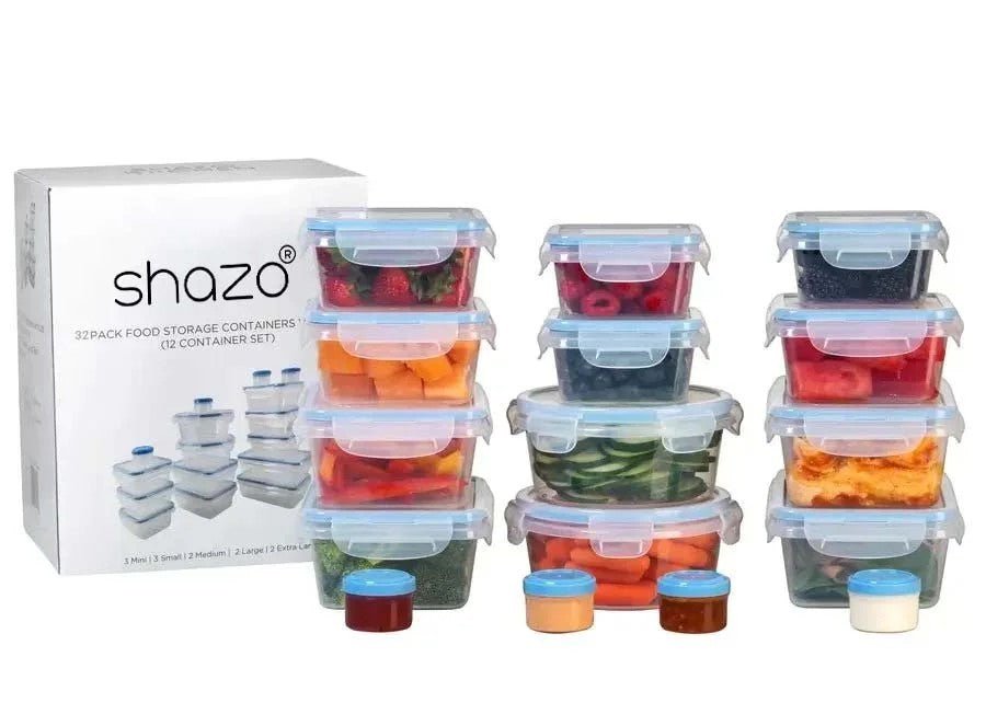Set of 32 Pc - Meal Prep Containers - Shazo Shop