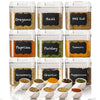 Set of 9 White  (0.5L) - Food Storage Containers