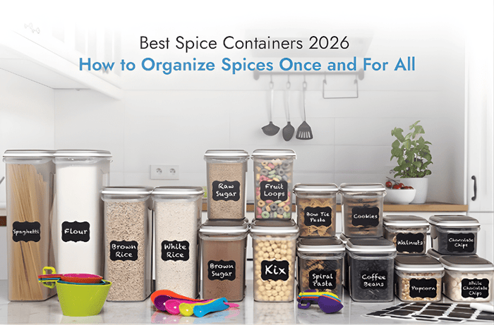 Best Spice Containers 2026 – How to Organize Spices Once and For All