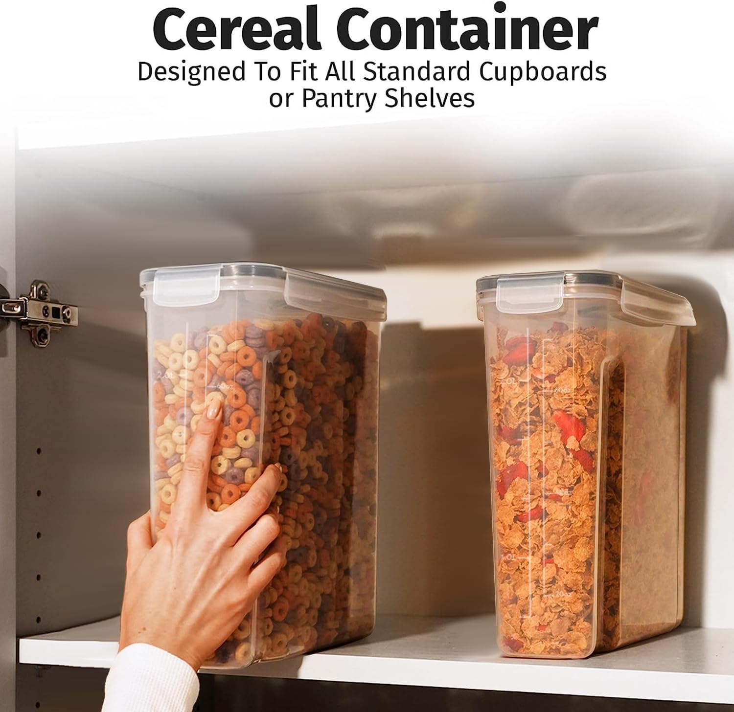 Shazo 2 Pack (2.5L / 84 Oz) Airtight Cereal Containers - Food Storage Containers - Shazo Shop