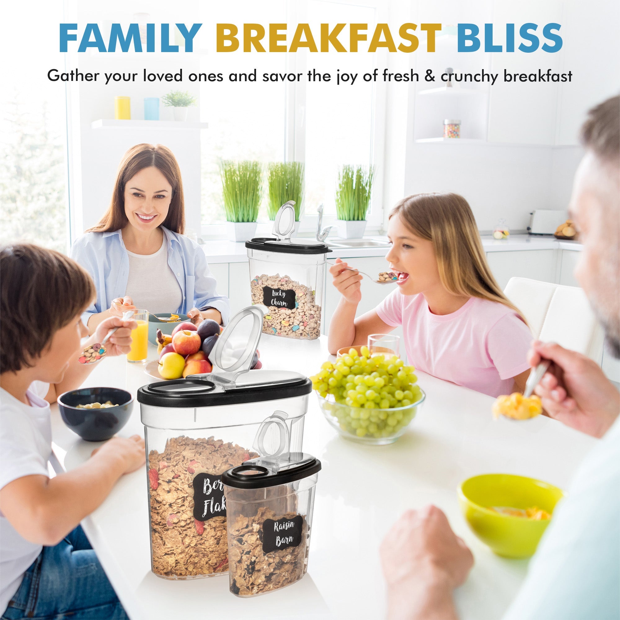 Shazo 3 PC Cereal Storage Containers Set - Shazo Shop