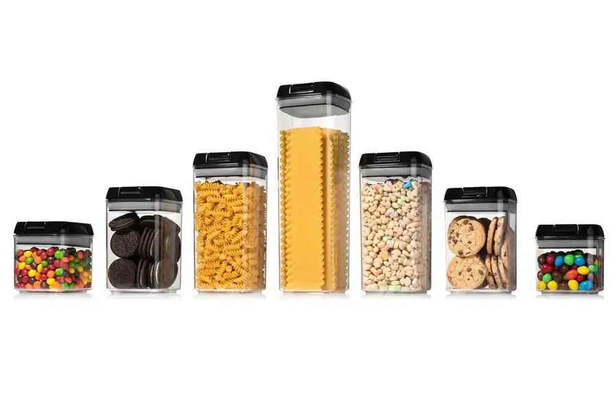 Shazo Black Airtight Leak Proof Mini Food Storage Container w/ Spoons Set  of 9