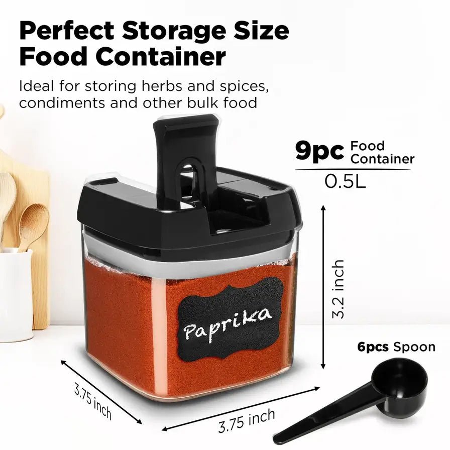 6PCs Food Storage Container Set Kitchen Airtight Juice Liquid Dry