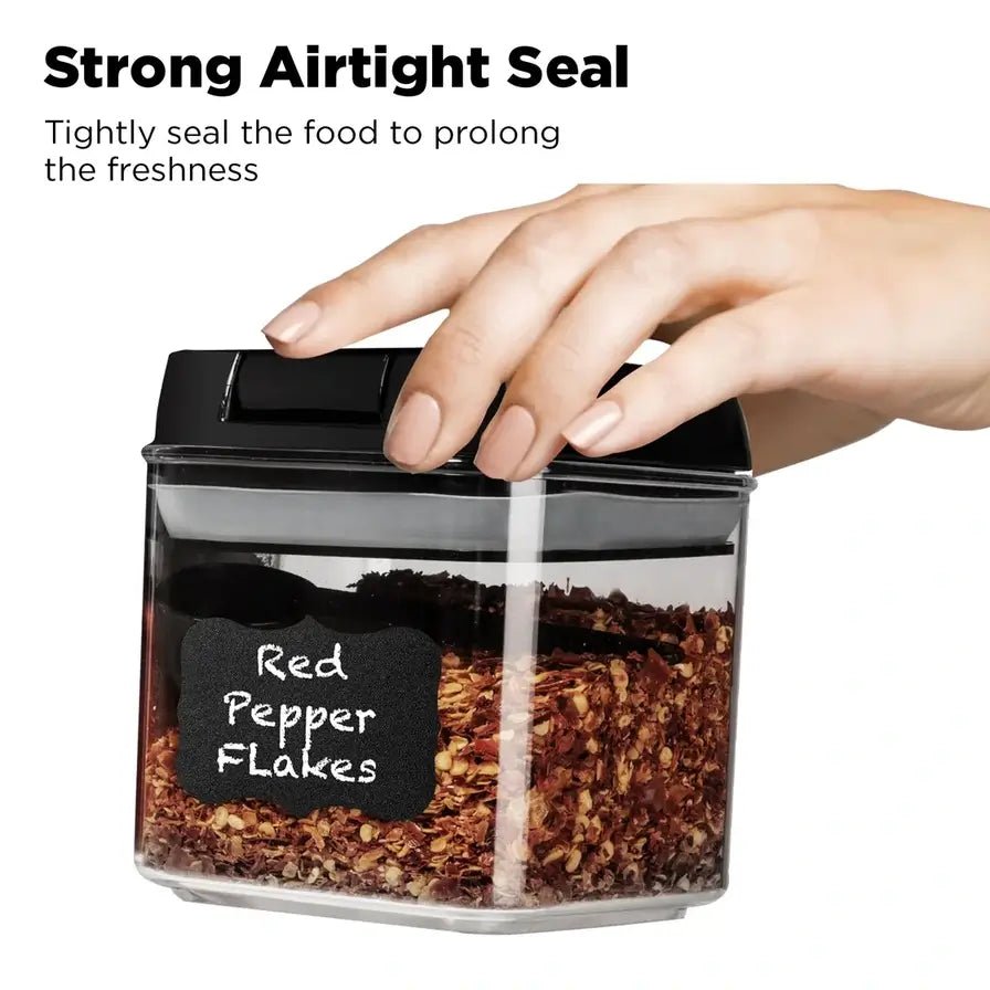 Airtight Food Containers - Set of 9 Black (0.5L) - Shazo Shop