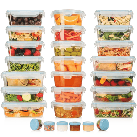 Set of 32 Pc Meal Prep Containers, Shazo