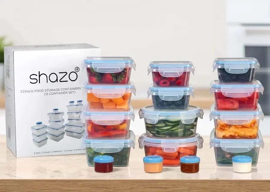 Set of 32 Pc - Meal Prep Containers - Shazo Shop